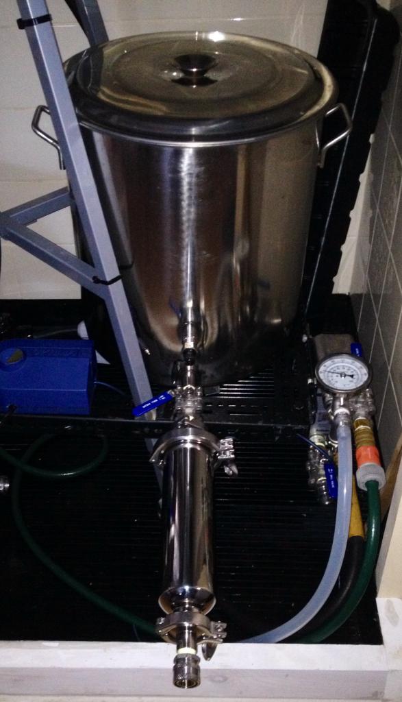 boil tank, filter and chiller